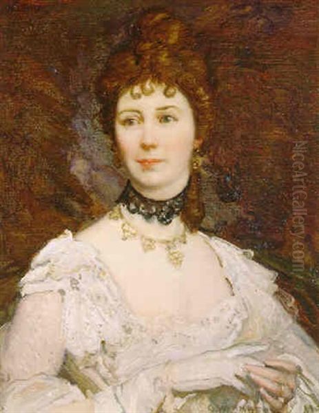 Portrait Of Annie Proctor Oil Painting by George Washington Lambert