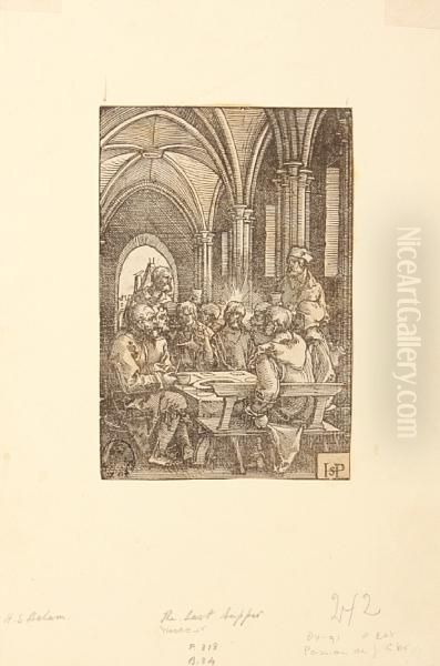 The Last Supper, From Passion Oil Painting by Hans Sebald Beham