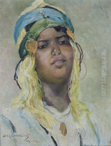 Portrait D'algerienne by William Lambrecht