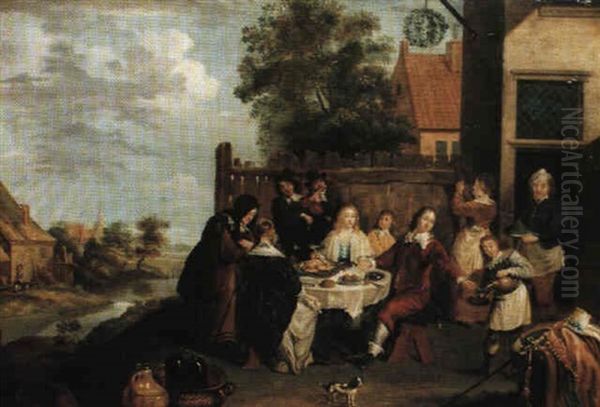 Den Forlorade Sonen Oil Painting by Christoffel Jacobsz. Van Der Lamen