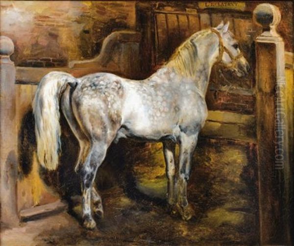 L'eclatant, Etalon Du Haras Royal Du Pin Oil Painting by Eugene Louis Lami