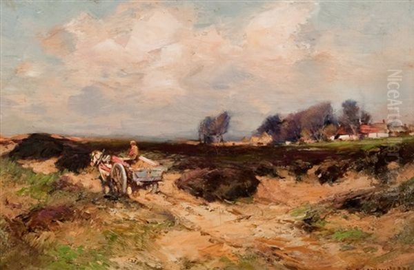 Landscape And Farming Scene Oil Painting by William Bradley Lamond