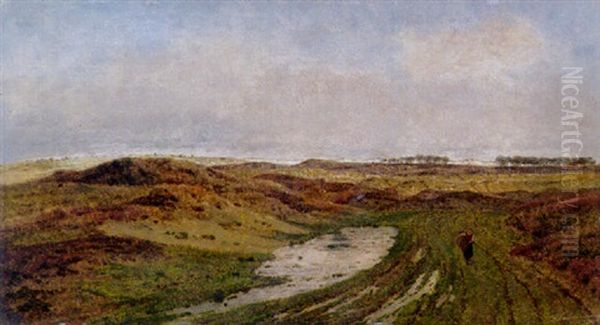 Belgische Dunenlandschaft by Jean Pierre Francois Lamoriniere