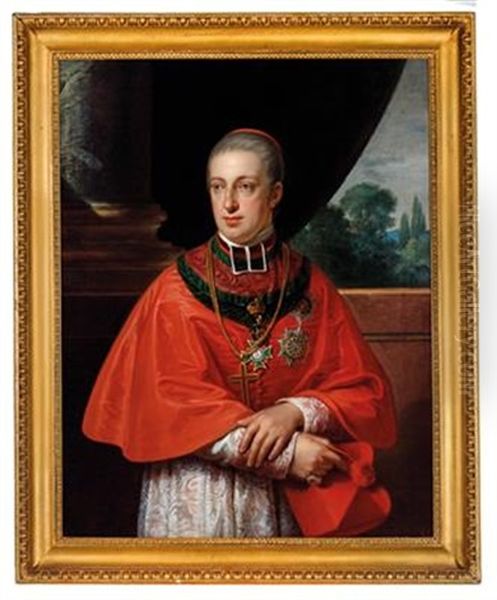 Cardinal Archduke Rudolph Oil Painting by Johann Baptist Lampi the Elder