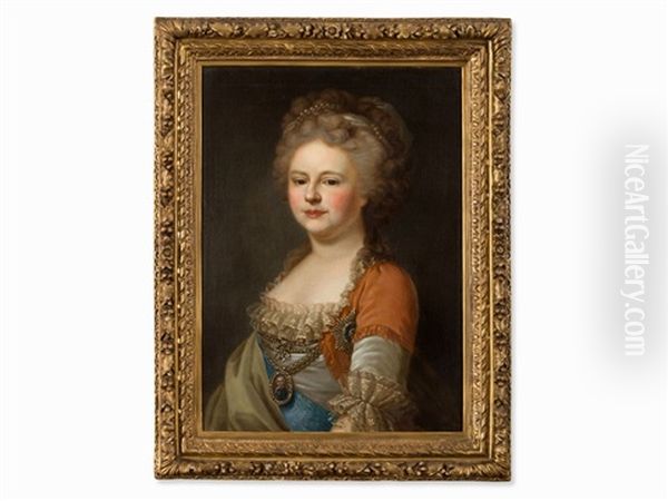 Sophie Of Wurttemberg As Tsarina Oil Painting by Johann Baptist Lampi the Elder