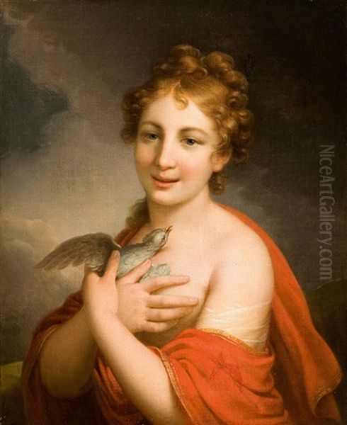 Allegorie Auf Die Liebe Oil Painting by Johann Baptist Lampi the Elder