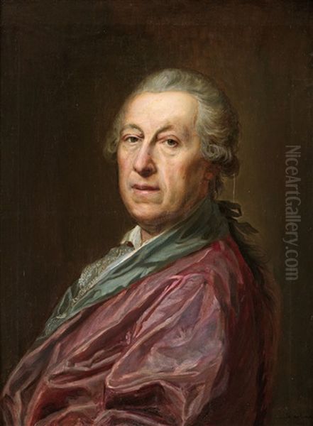 Joseph Von Sperges Oil Painting by Johann Baptist Lampi the Elder