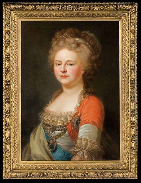 Portrait Of Maria Fiodorowna Oil Painting by Johann Baptist Lampi the Elder