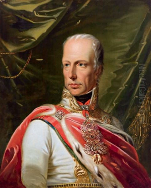 Bildnis Kaiser Franz I/ii Oil Painting by Johann Baptist Lampi the Elder