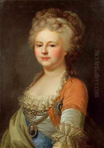 Zarin Maria Fjodorowna Oil Painting by Johann Baptist Lampi the Elder