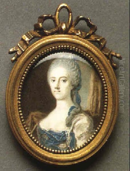 Portrait Of A Lady Oil Painting by Johann Baptist Lampi the Elder