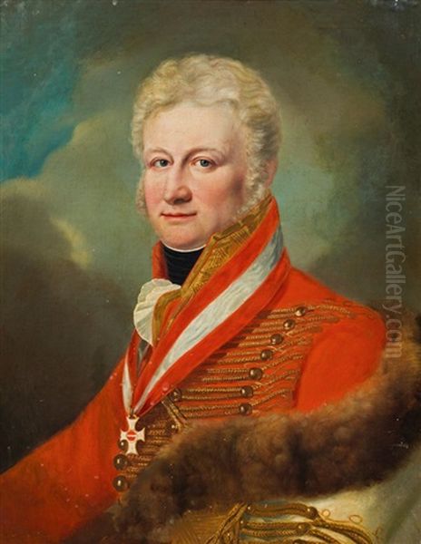 Albert Count Gyulai Of Maros-nemeth And Nadaska (1766-1835) Oil Painting by Johann Baptist Lampi the Younger