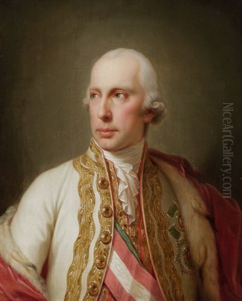 Kaiser Franz I. (ii.) Von Osterreich Oil Painting by Johann Baptist Lampi the Younger