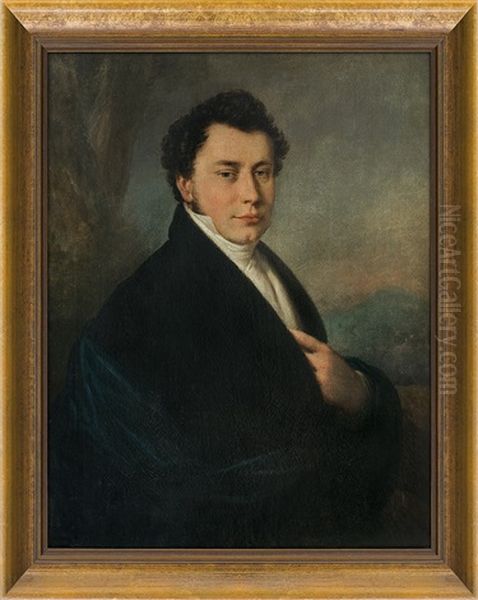 Male Portrait by Franciszek Lampi