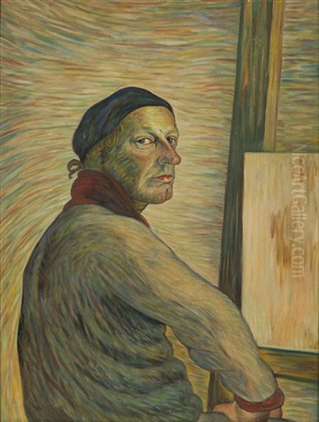 Self-portrait Oil Painting by Vilho Lampi