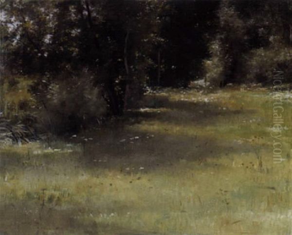 Paysage De Sous-bois Oil Painting by Pierre (Desire Eugene) Franc Lamy