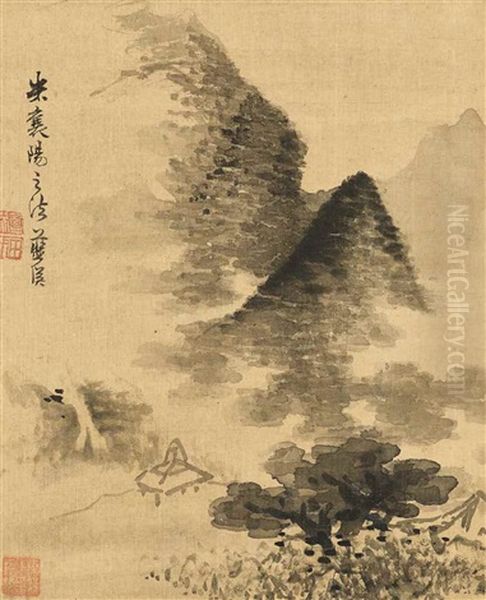 Landscape In The Style Of Mi Fu by  Lan Ying