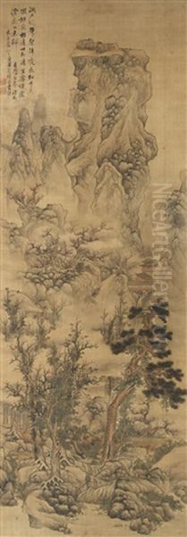 Peach Blossom Spring Oil Painting by  Lan Ying