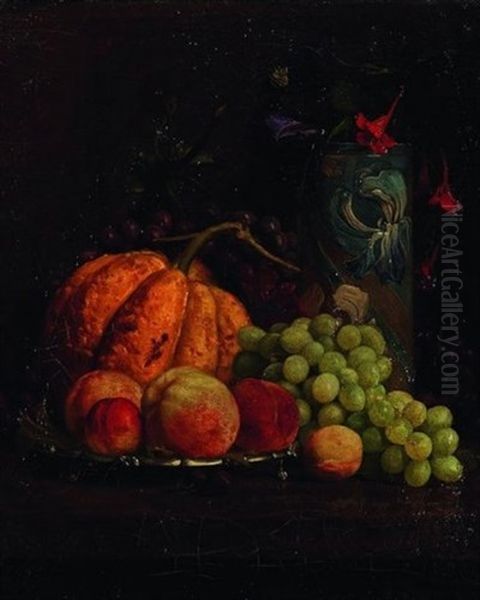 Nature Morte A La Courge Oil Painting by George Lance