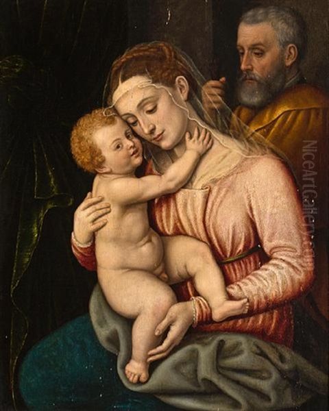 The Madonna And Child Oil Painting by Polidoro da Lanciano