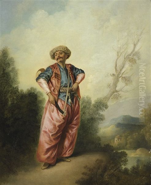 Le Turc Amoureux Oil Painting by Nicolas Lancret