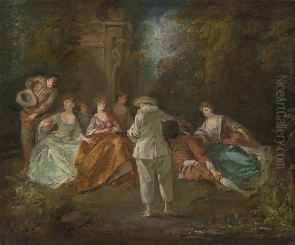 La Joie Du Theatre Oil Painting by Nicolas Lancret