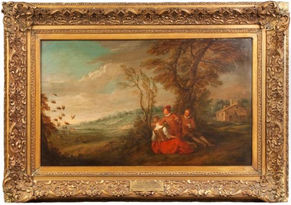 The Bird Trap Oil Painting by Nicolas Lancret