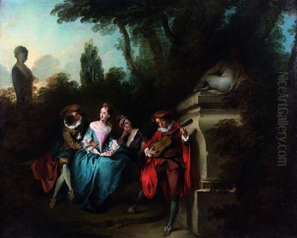 La Recreation Champetre Oil Painting by Nicolas Lancret