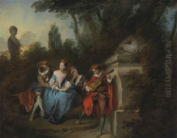 La Recreation Champetre Oil Painting by Nicolas Lancret