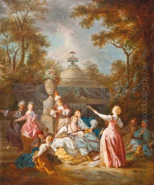 L'automne Oil Painting by Nicolas Lancret