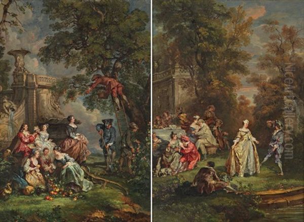 La Terre Oil Painting by Nicolas Lancret