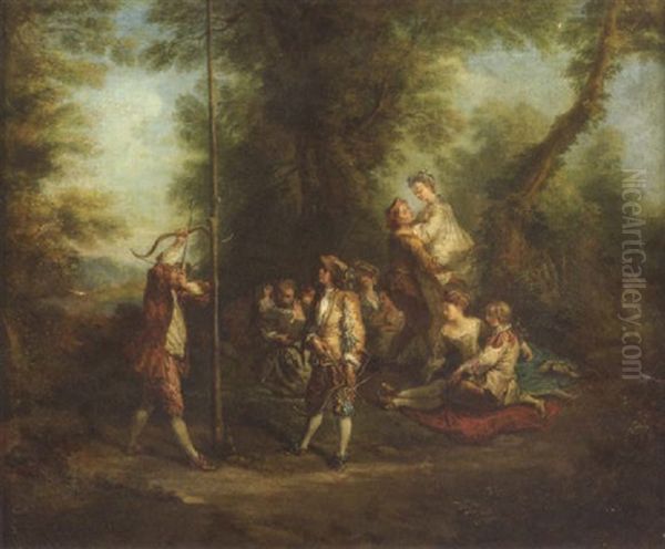 L'age De La Maturite Oil Painting by Nicolas Lancret