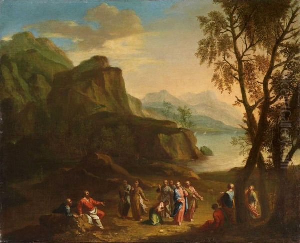 Jesus Und Daskanaanaische Weib Oil Painting by Joachim-Franz Beich