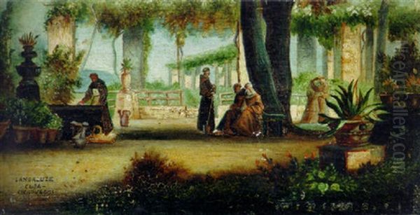 Vision De Cienfuegos Oil Painting by Victor Patricio Landaluze