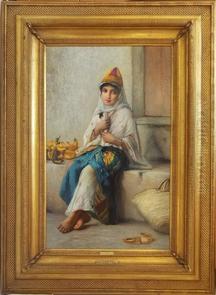 La Laitiere Oil Painting by Charles Zacharie Landelle