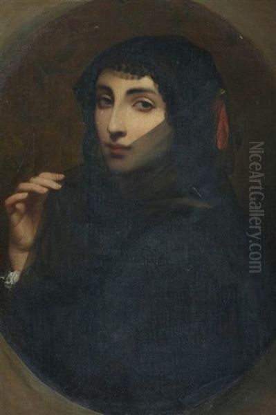 Femme Au Voile Oil Painting by Charles Zacharie Landelle