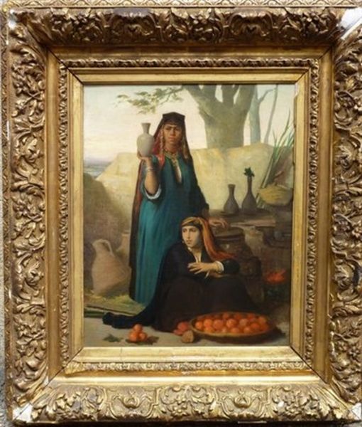 La Marchande D'oranges Oil Painting by Charles Zacharie Landelle