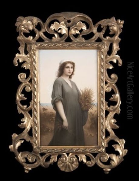 Ruth Oil Painting by Charles Zacharie Landelle