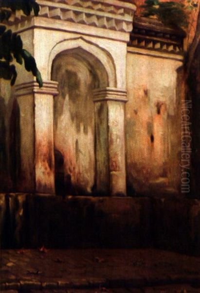 La Fontaine Oil Painting by Charles Zacharie Landelle