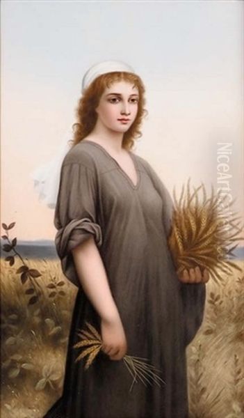 Ruth Oil Painting by Charles Zacharie Landelle