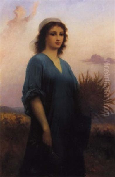 Ruth Oil Painting by Charles Zacharie Landelle