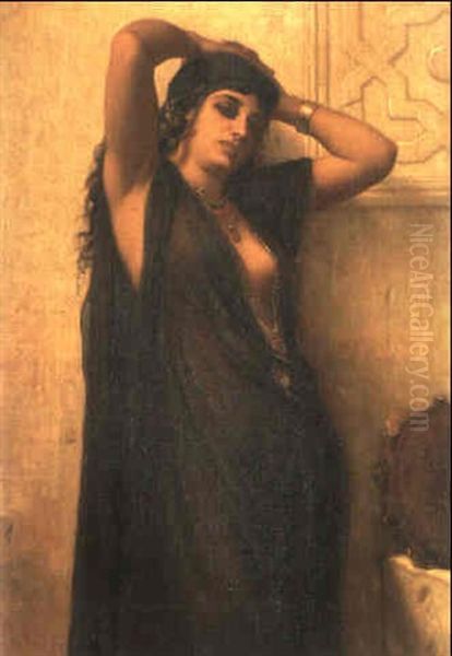 Danseuse Arabe Oil Painting by Charles Zacharie Landelle