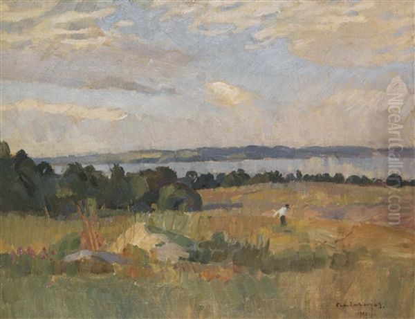 Herbststimmung Am Untersee (bodensee) Oil Painting by Christian Landenberger