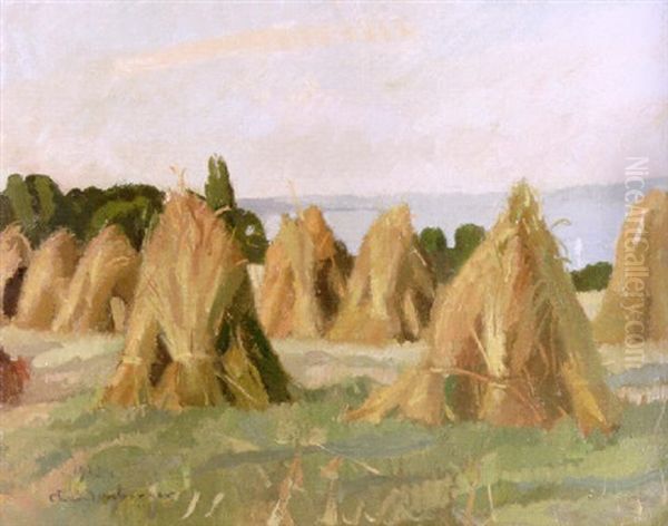 Sommerlandschaft Am Ammersee Oil Painting by Christian Landenberger