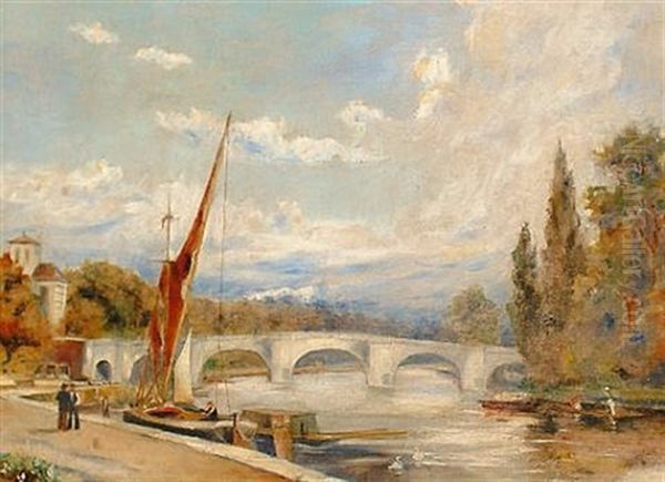 Richmond Bridge Oil Painting by C.J. Lander