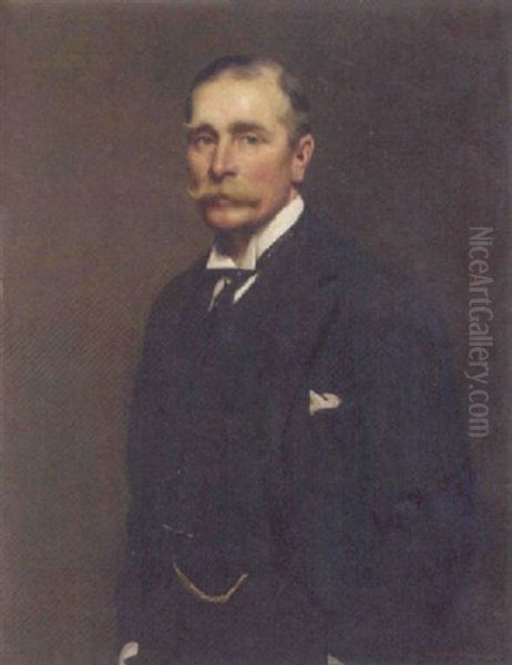 Sir F.h. Thornton Oil Painting by John Saint-Helier Lander