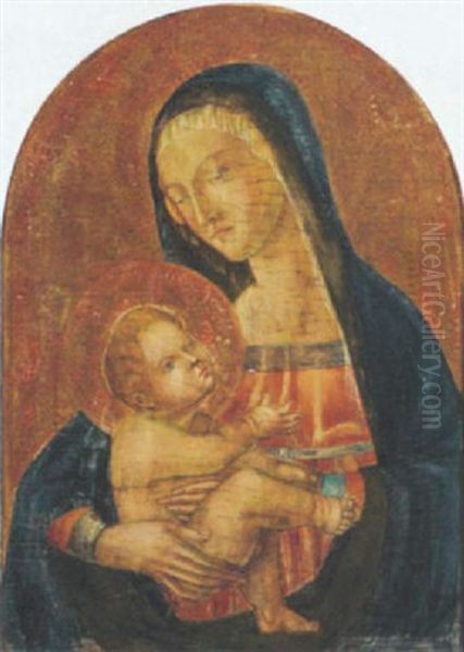 The Madonna And Child Oil Painting by Neroccio di Bartolomeo dei Landi