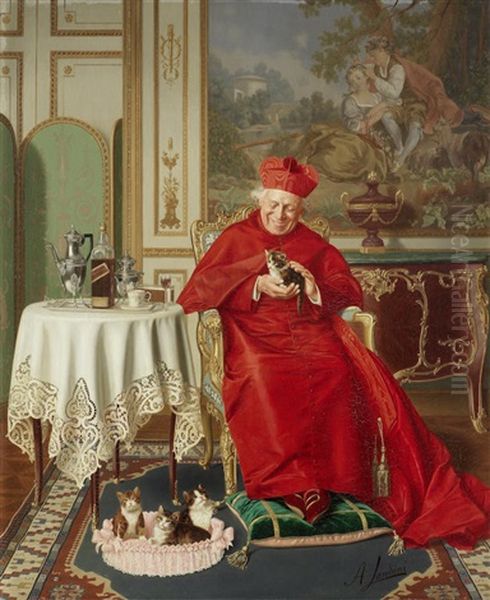 The Cardinal's Favourite Oil Painting by Andrea Landini