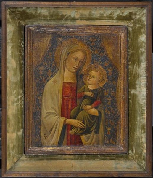 Madonna Mit Kind Oil Painting by Jacopo (del Casentino) Landini