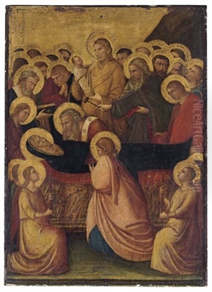 The Dormition Of The Virgin Oil Painting by Jacopo (del Casentino) Landini